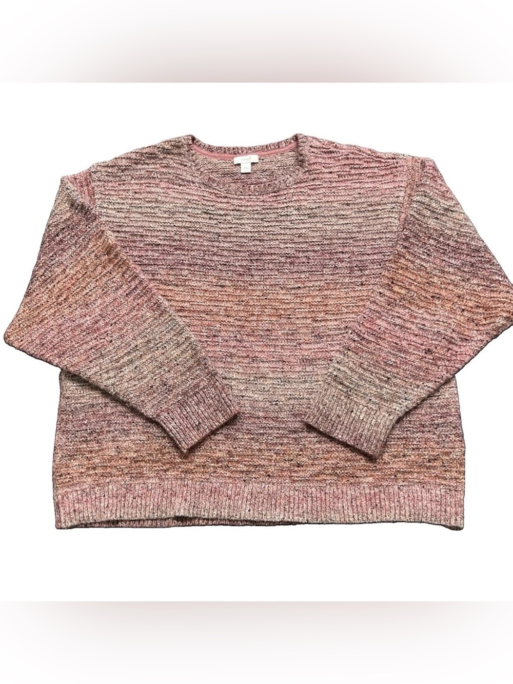 Heathered Pink Crewneck Sweater - Women's Comfortable Knit